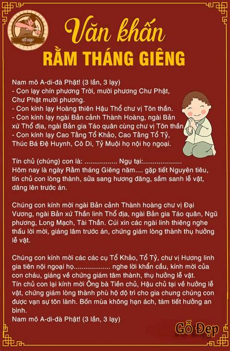 văn khấn rằm tháng riêng